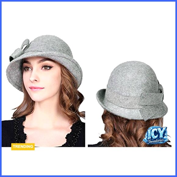 Wool Felt Bucket Hat with Bow Accent, One Size, Winter Accessory main image 7